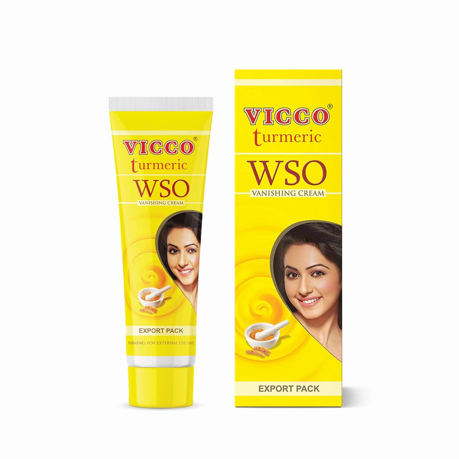 Vicco Turmeric WSO Face Moisturizer Cream 70 Year Legacy of Ayurveda, Hydrating with Natural Turmeric for Clear, Radiant Skin, Vegan, 100% Natural - 2.82 oz (3 Pack)