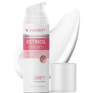 Vigority Bioidentical Estriol Face Cream for Women: Natural Estrogen Moisturizer Cream with Wild Yam - Hydrates, Firms & Revitalizes Skin