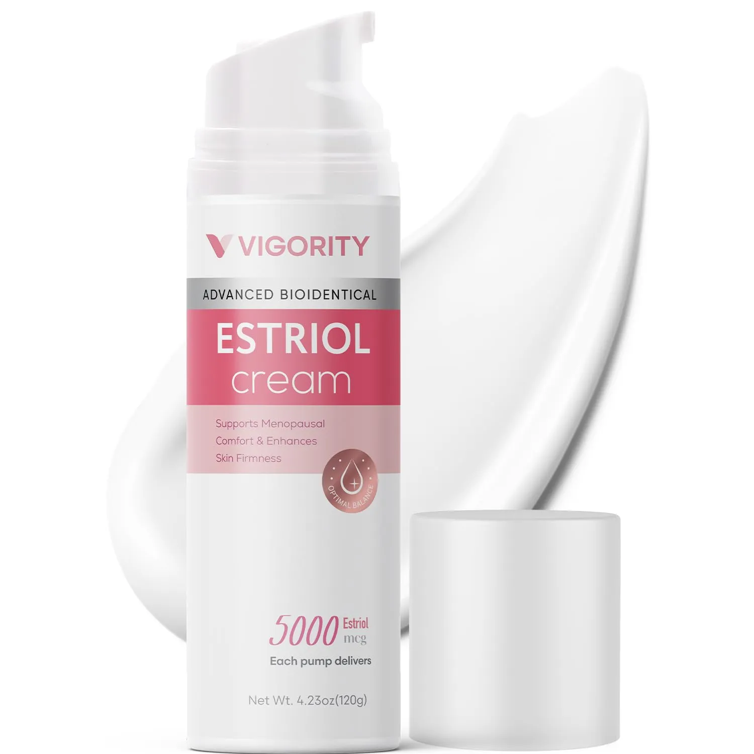 Vigority Bioidentical Estriol Face Cream for Women: Natural Estrogen Moisturizer Cream with Wild Yam - Hydrates, Firms & Revitalizes Skin