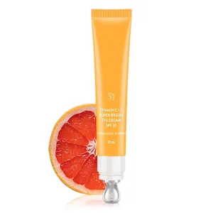 Vitamin C   E Super Bright Under Eye Cream | Fades Dark Circles & Pigmentation | Boosts Collages &Firmness | For Glowing Even Toned Skin | Reduces Puffiness | For All Skin Types | 20ml