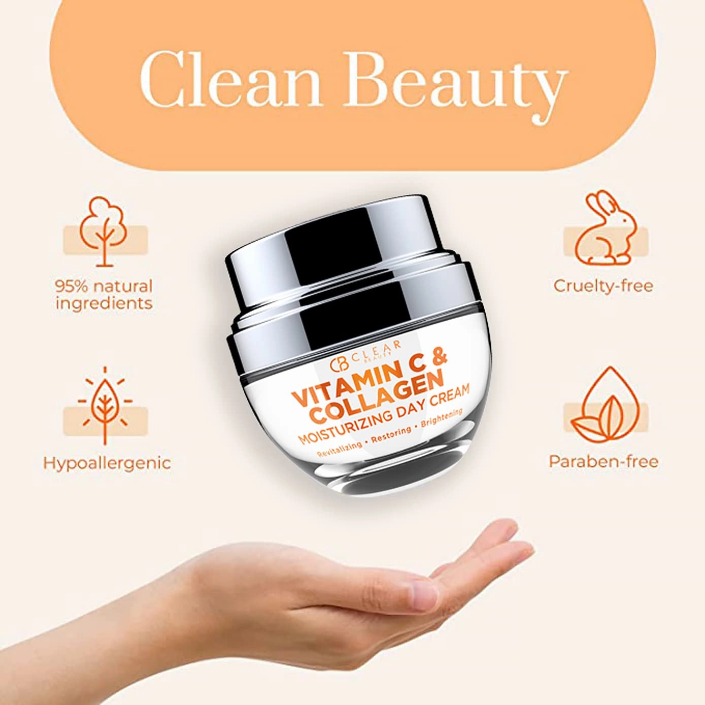 Vitamin C & Collagen   Hyaluronic Acid & Retinol Moisturizer - Dermatologist Tested, Anti-Aging, Fine Lines & Wrinkles Treatment, Korean Skin Care, All Skin Types - Value Set
