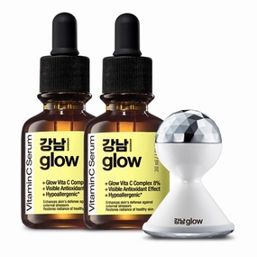 Vitamin C Serum 1.01 oz(Pack of 2)   Galvanic Red LED Booster - Korean Skin Care I Vitamin E & Hyaluronic Acid Serum for Face I Face Moisturizer for Women