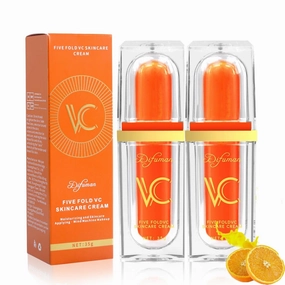 Vitamin C Tone-Up Cream, 2025 NEW Lightweight Long Lasting Hydrating Skincare Makeup Cream, Face Daily Moisturizer for All Skin Types (2PC)