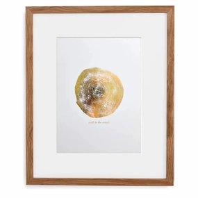 Walk Woods Gold Foil Art Print