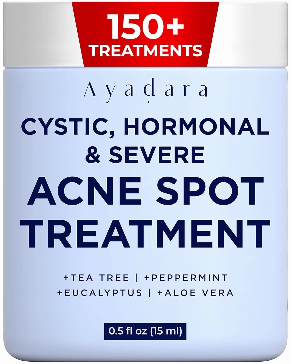 Warrior One (0.5oz) Acne Spot Treatment with 2% Salicylic Acid, Cystic and Hormonal Acne Cream, Acido Salicilico Acne Spot Treatment for Face, acne Cream for Adults and Teens, 150  Uses