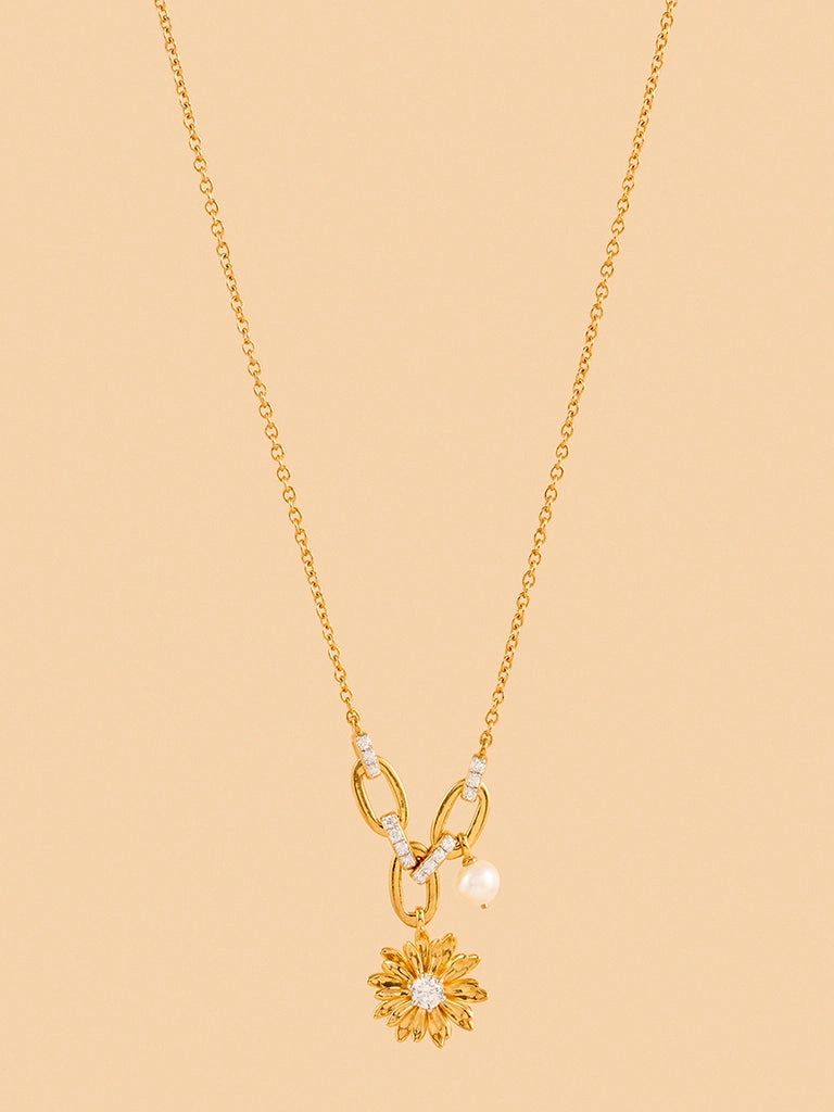 Westside X Pome Gold Pearl Daisy Necklace
