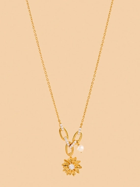 Westside X Pome Gold Pearl Daisy Necklace