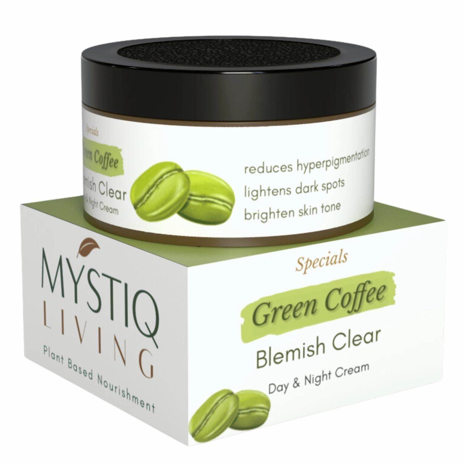 WF Pigmentation Cream With Alpha Arbutin, Kojic Acid, Retinol & Niacinamide | Green Coffee Blemish Clear Cream for Dark Spots on Face - 50GM | Men & Women
