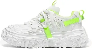 Women Chunky Platform Sneakers, Futuristic Techwear Dad Shoes, Y2K Fashion Outdoor Streetwear, Breathable Non Slip