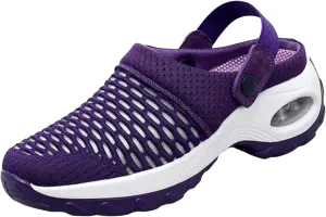 Women's Orthopedic Clogs Breathable Mesh Mules Comfort Wear Orthowear Shoes Lightweight Sports Sandals Slip On Ladies Sneakers Beach Walking Shoes for Summer Comfortable Sandal Clogs for Nurse 2025