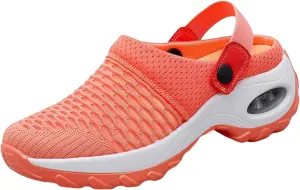 Women's Orthopedic Clogs Breathable Mesh Mules Comfort Wear Orthowear Shoes Lightweight Sports Sandals Slip On Ladies Sneakers Beach Walking Shoes for Summer Comfortable Sandal Clogs for Nurse 2025