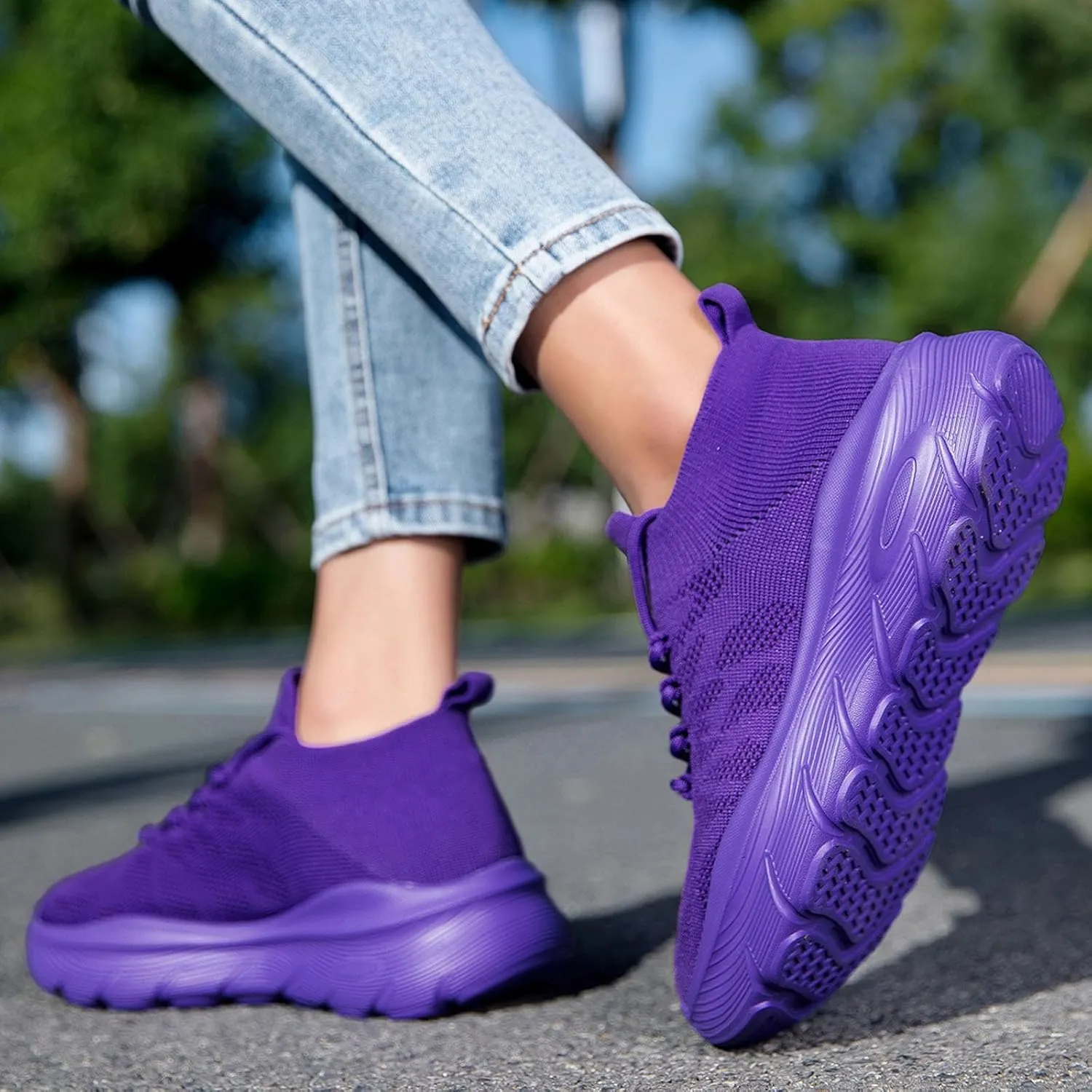 Women's Spring and Summer Fashion Solid Color Mesh Lace Up Sneakers Casual Comfortable Womens Size 8 Water Socks