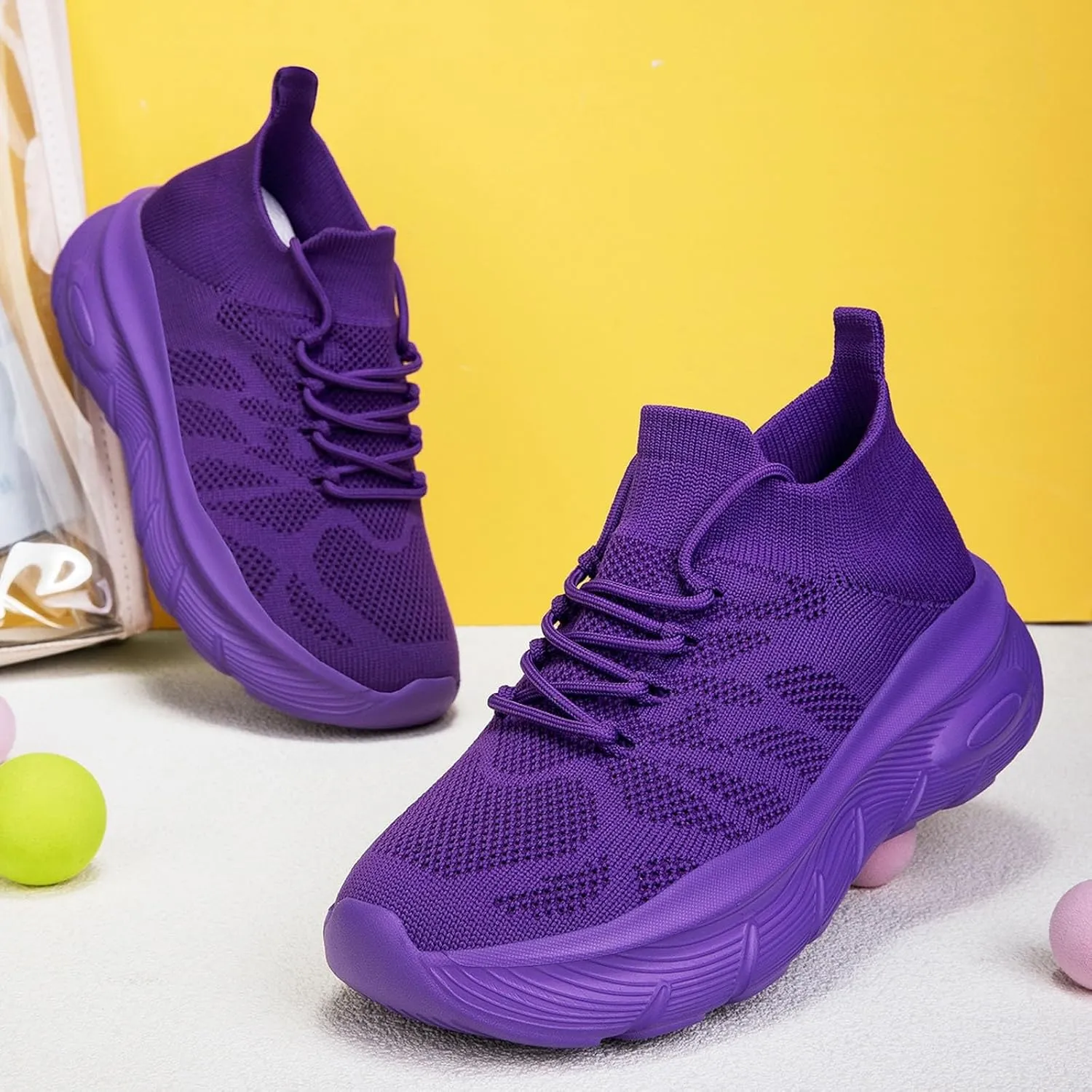 Women's Spring and Summer Fashion Solid Color Mesh Lace Up Sneakers Casual Comfortable Womens Size 8 Water Socks