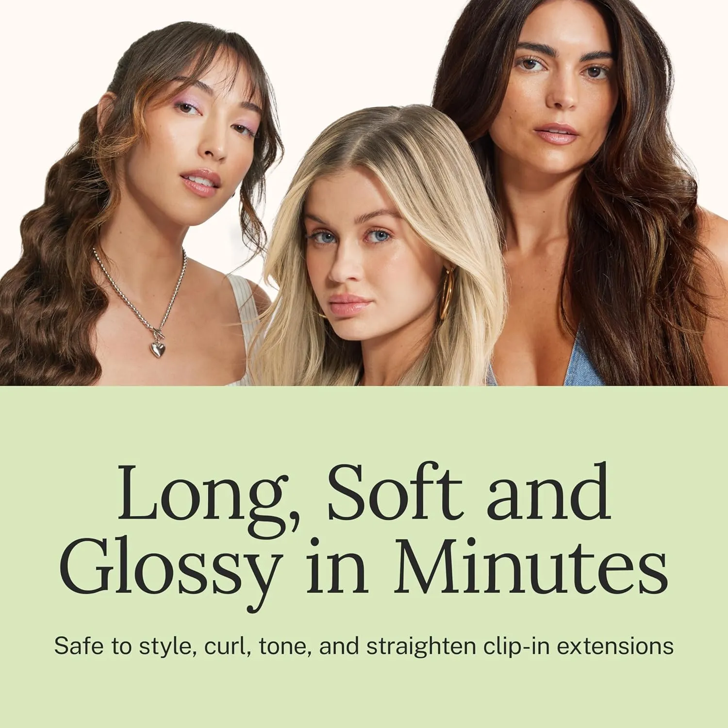 Zala Clip In Hair Extensions - 100% Human Hair - Easy Install & Natural Full Head of Remy Hair Extensions - Gain Volume & Length Instantly - 9 Piece Clip-in Set in Ice Queen Blonde (230g / 24 inch)