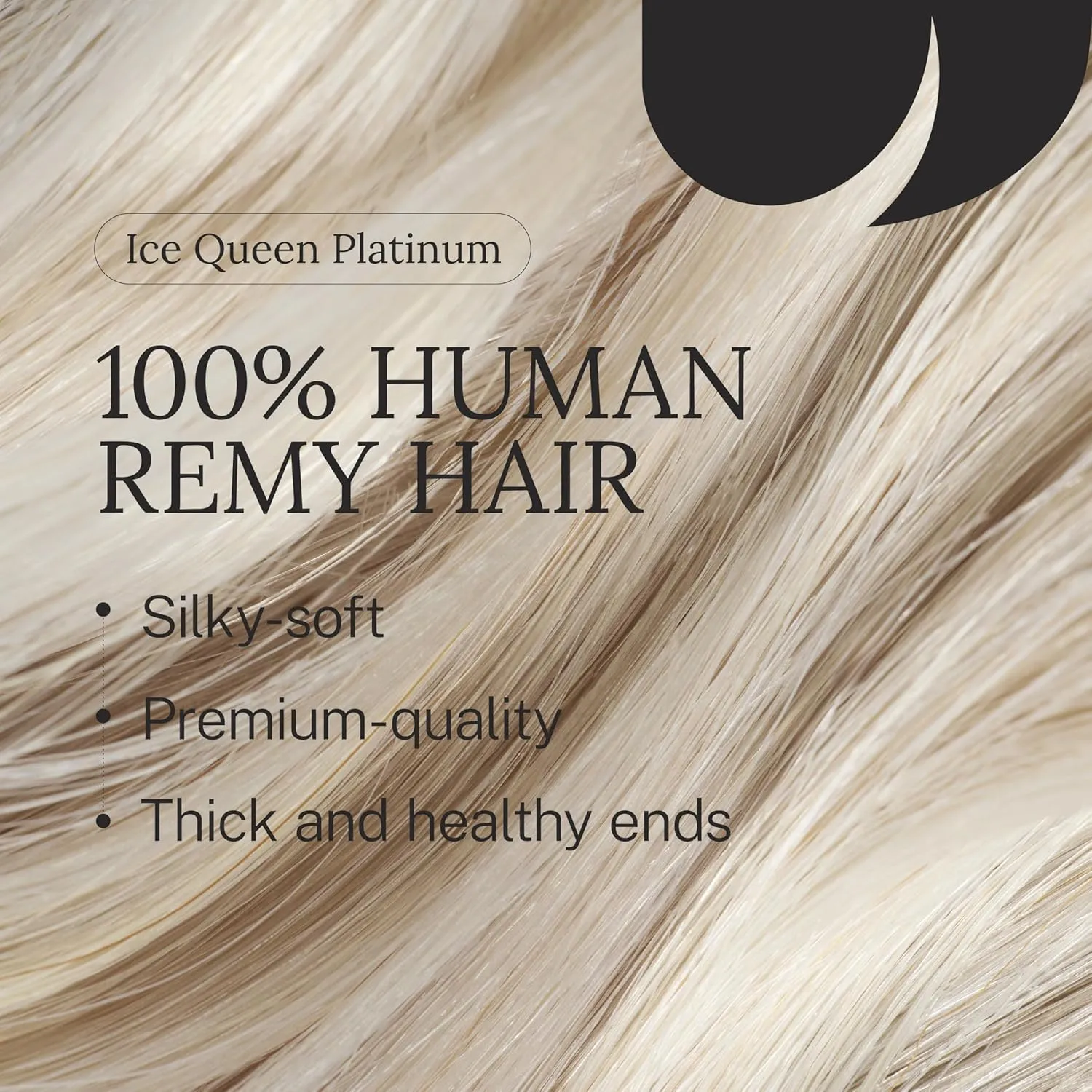 Zala Clip In Hair Extensions - 100% Human Hair - Easy Install & Natural Full Head of Remy Hair Extensions - Gain Volume & Length Instantly - 9 Piece Clip-in Set in Ice Queen Blonde (230g / 24 inch)