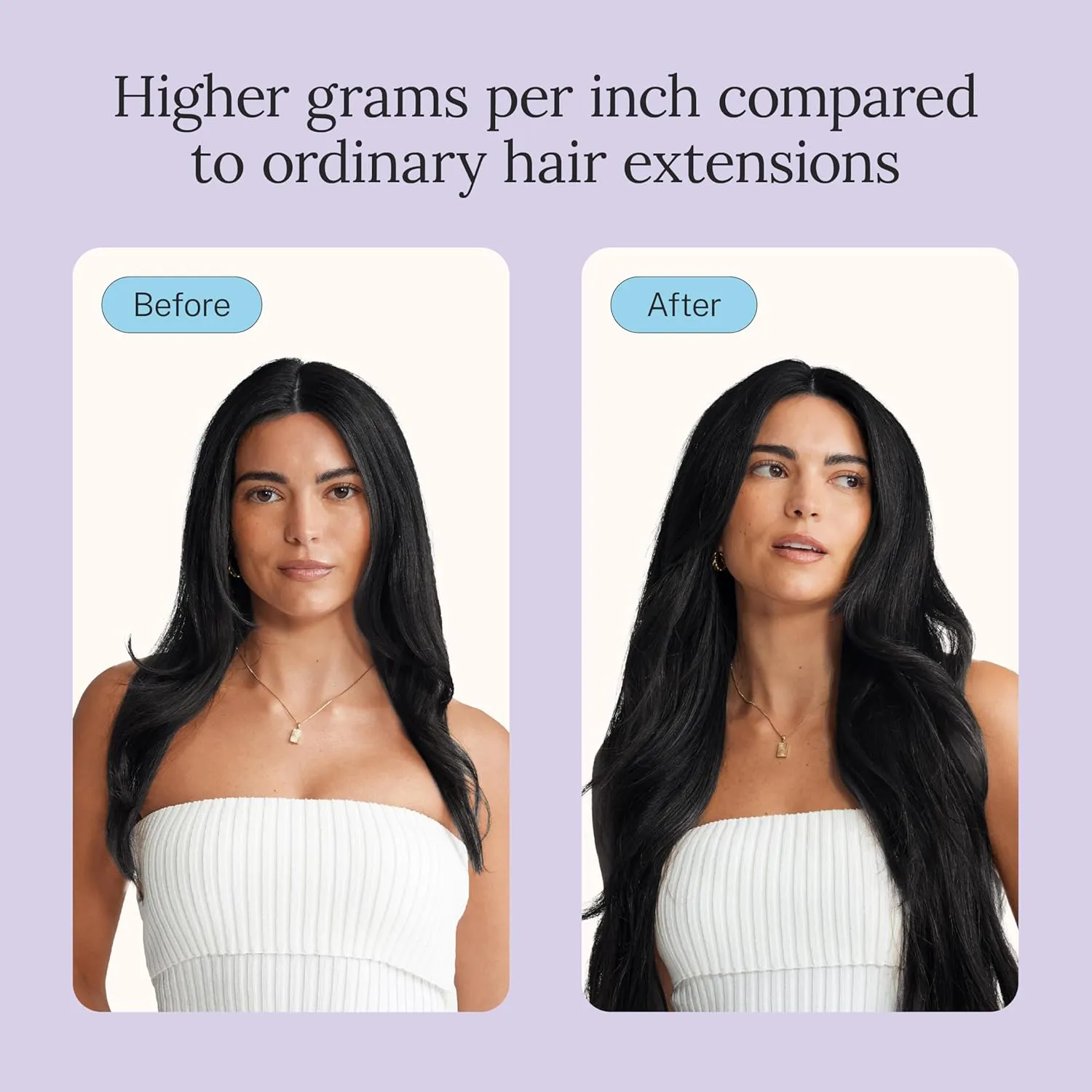 Zala Clip In Hair Extensions - 100% Human Hair - Easy Install & Natural Full Head of Remy Hair Extensions - Gain Volume & Length Instantly - 9 Piece Clip-in Set in Jet Black (285g / 30 inch)