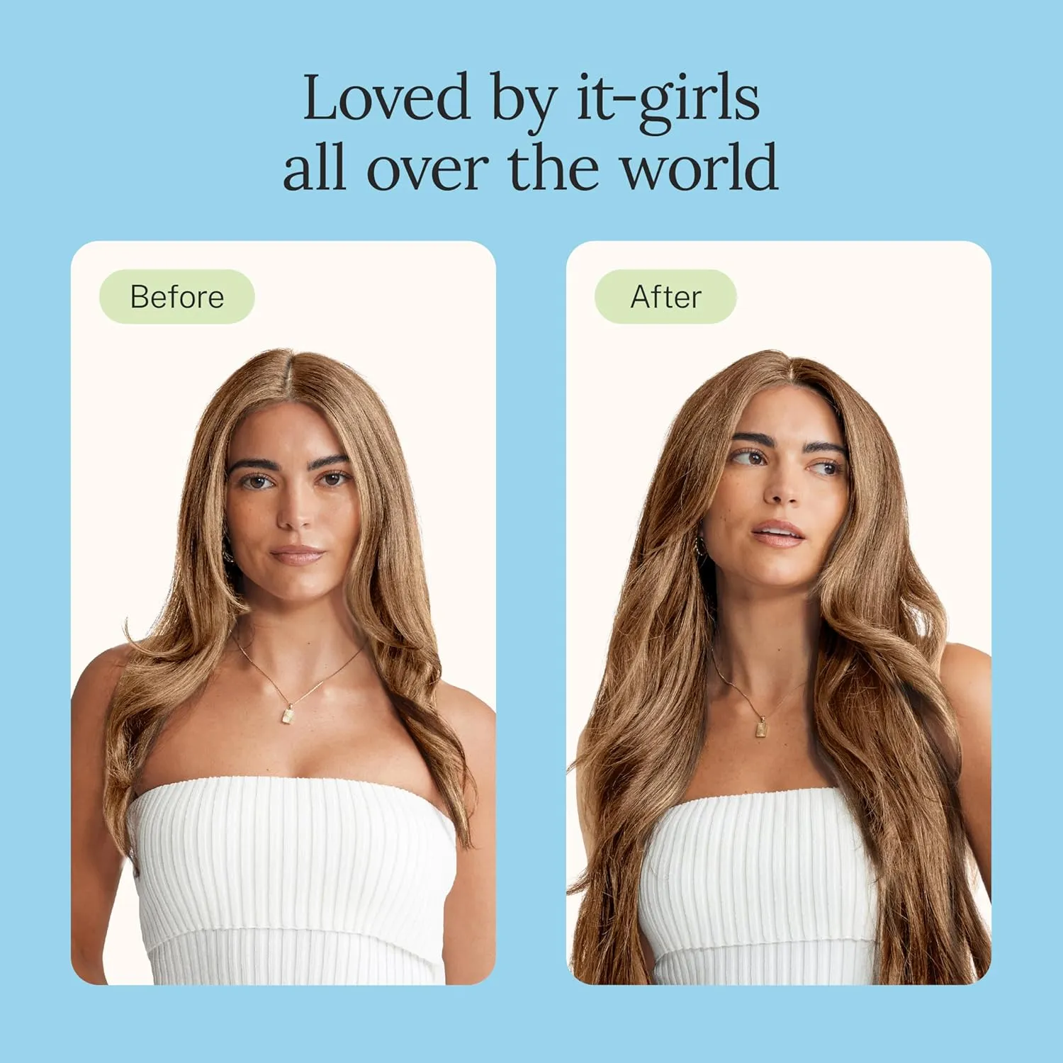 Zala Clip In Hair Extensions - 100% Remy Human Hair - Natural, Silky & Straight Discreet Clip in Extensions - Blend Easy into Natural Hair - 5 Piece Set, in Chestnut Brown (85g / 16 inch)