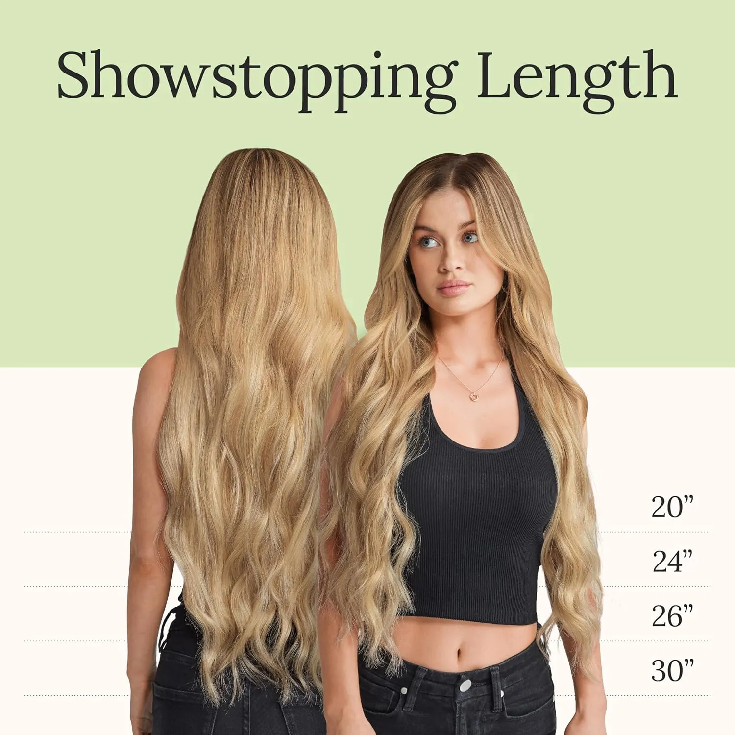 Zala Real Human Hair Clip-In Hair Extensions - Seamless Clip Ins for Natural, Full Hair - Clip In Hair Extensions for Instant Volume & Length - 9 Piece Clip-in Set in Sun Kissed (190g / 20 inch)