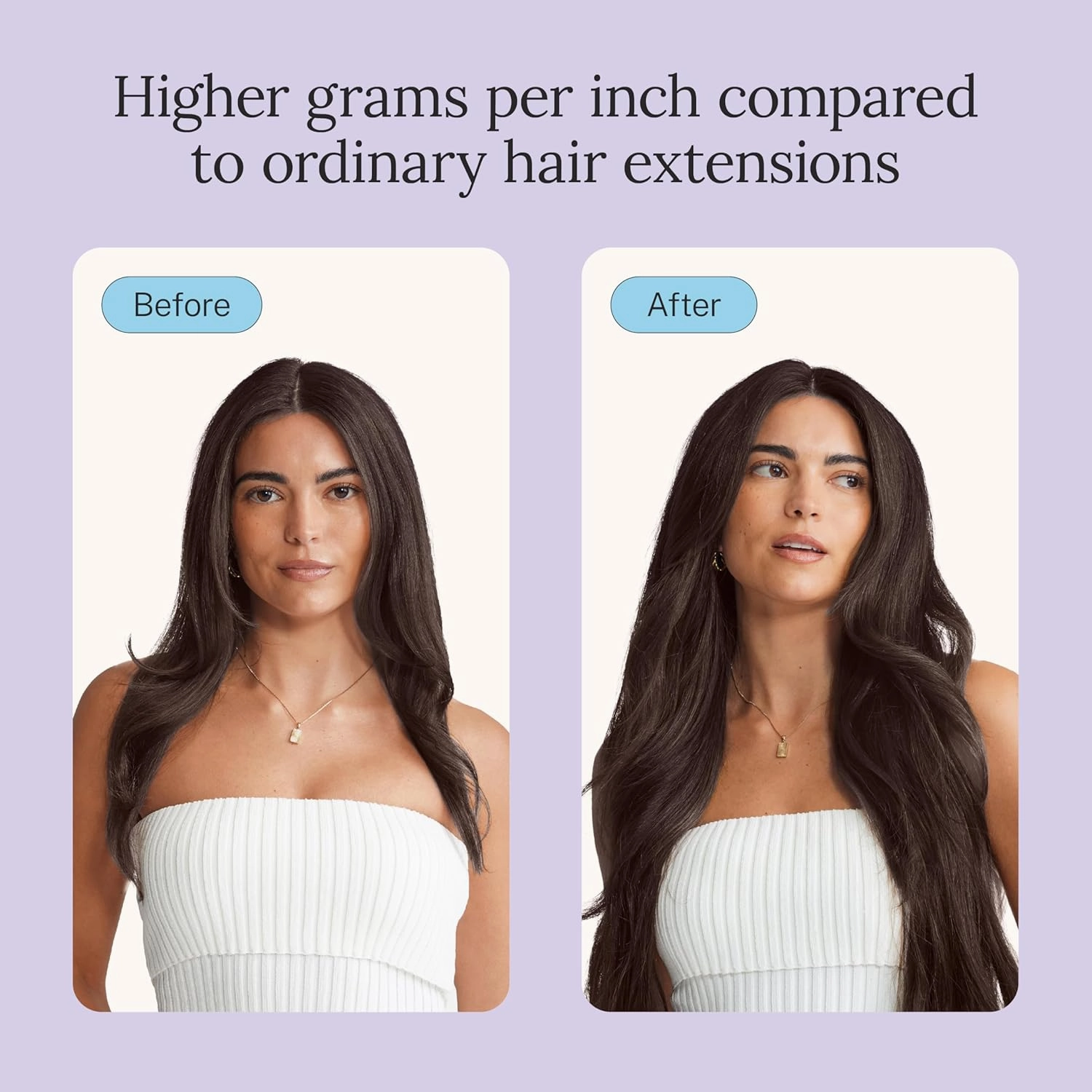 Zala Clip In Hair Extensions - 100% Human Hair - Easy Install & Natural Full Head of Remy Hair Extensions - Gain Volume & Length Instantly - 9 Piece Clip-in Set in Midnight Brown (210g / 20 inch)