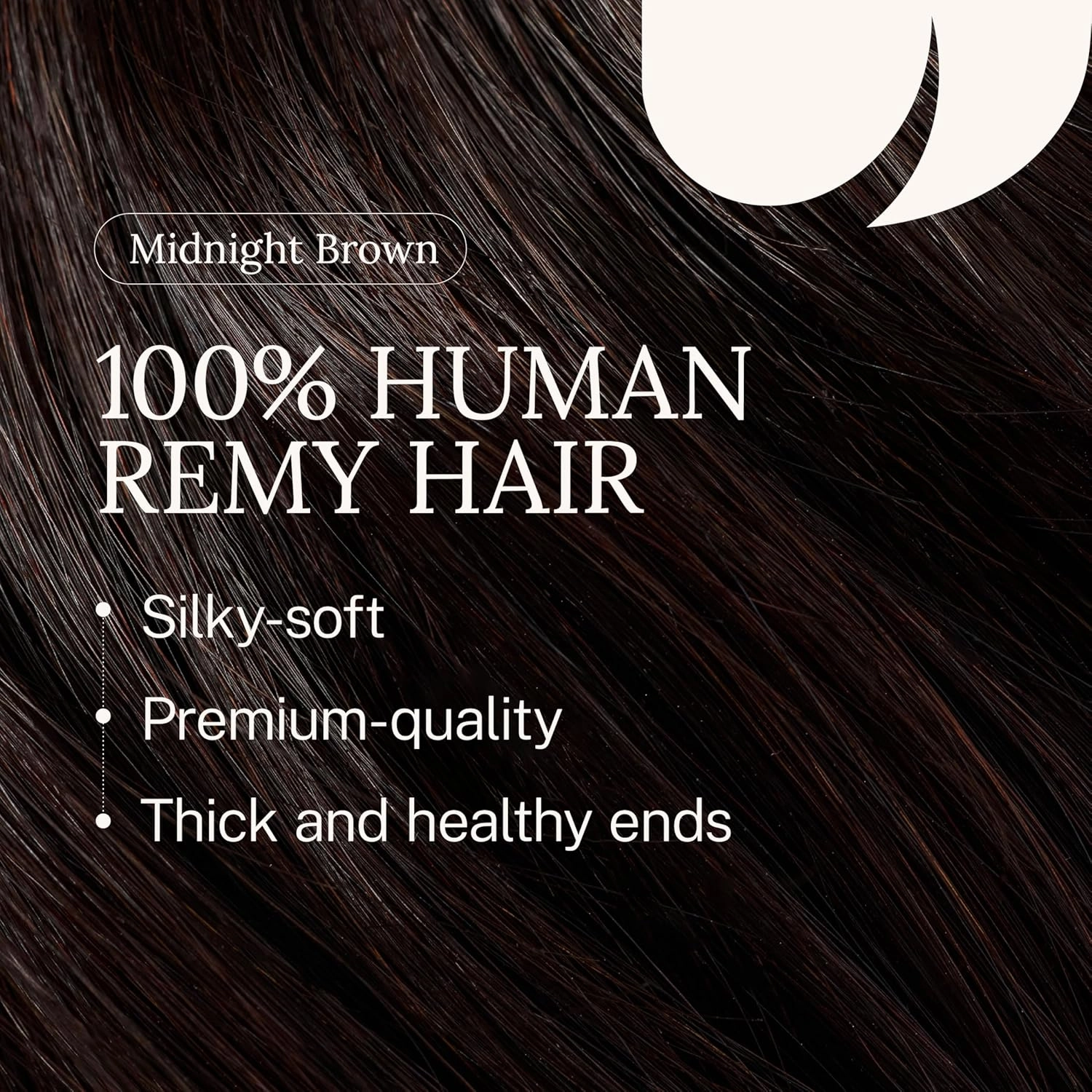 Zala Clip In Hair Extensions - 100% Human Hair - Easy Install & Natural Full Head of Remy Hair Extensions - Gain Volume & Length Instantly - 9 Piece Clip-in Set in Midnight Brown (210g / 20 inch)