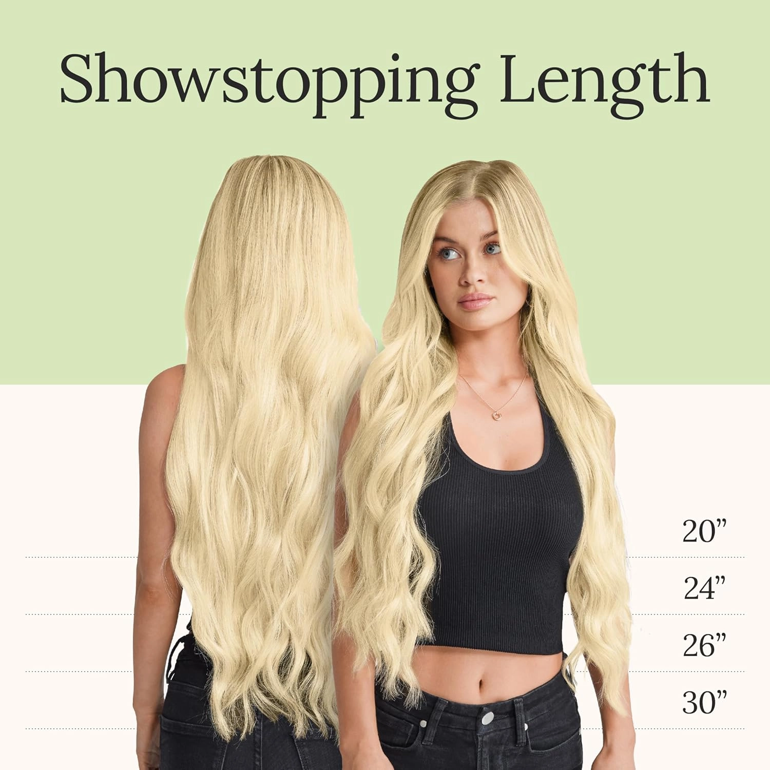 Zala Real Human Hair Clip-In Hair Extensions - Seamless Clip Ins for Natural, Full Hair - Clip In Hair Extensions for Instant Volume & Length - 9 Piece Clip-in Set in Beach Blonde (190g / 20 inch)