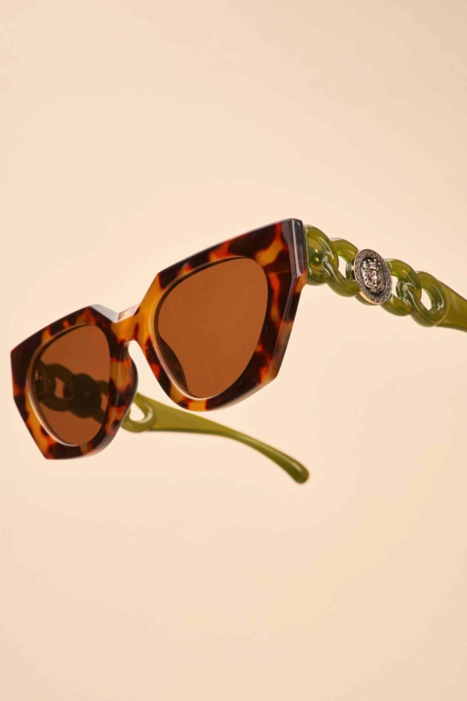 Zelia Luxe Sunglasses - Tortoiseshell/Olive