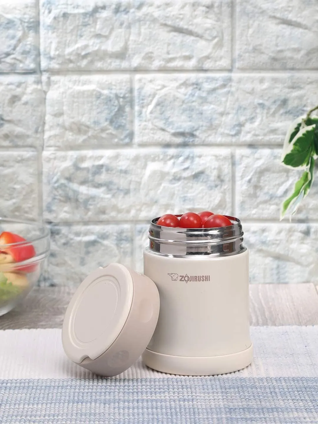 Zojirushi Stainless Steel Food Jar, 25-Ounce, Cream